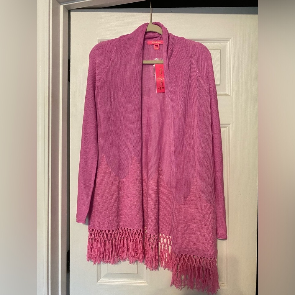 Lilly Pulitzer Tatum Cardigan in Lilac Rose